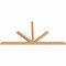 Ekena Millwork Saratoga Timber Gable Bracket, Western Red Cedar, 108"W x 54"H x 3 1/2"D x 3 1/2"F, 12/12 Pitch GBW108X54X0404SAR00SWR - alternate 2